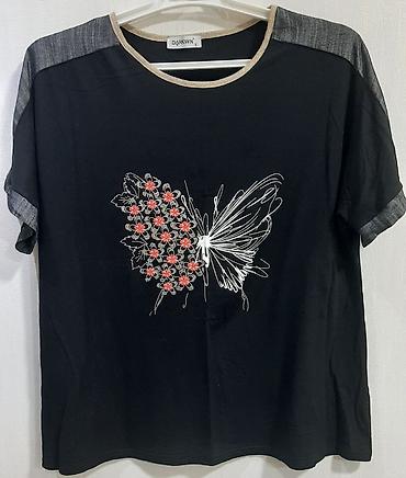 DARKWIN Qadın T-shirt – (ölçü: 2) - Rəng: Qara, çiyin və qol lalafo.az -da DARKWIN Qadın T-shirt – (ölçü: 2) - Rəng: Qara, çiyin və qol