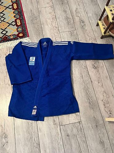 adidas original: Adidas mavi rəngli cüdo kimono dəsti tam arginal təptəzə 2 dəfə — 1