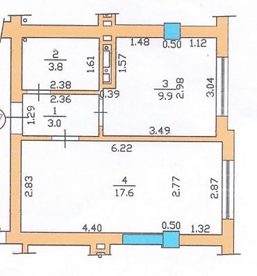 35: 1 комната, 35 м², Тунгуч мкр Элитка, 5 этаж — 1