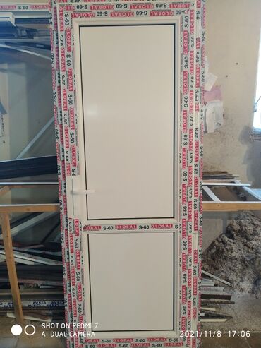 Digər mebel: Plastik qapı və pəncərələr sifarişi qəbul olunur Ağ rəngdə 1 kvadratı — 5