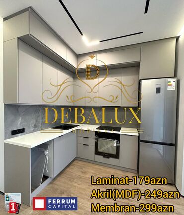 panel radyatorlar: Sifarişlə mətbəx dəsti, Özü çəkən petlələr, Sadə laminat, Kredit var, Pulsuz çatdırılma, Rayonlara çatdırılma