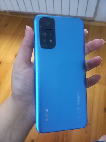 Xiaomi: Xiaomi Redmi Note 11, 64 GB, rəng - Göy, 
 İki sim kartlı, Barmaq izi