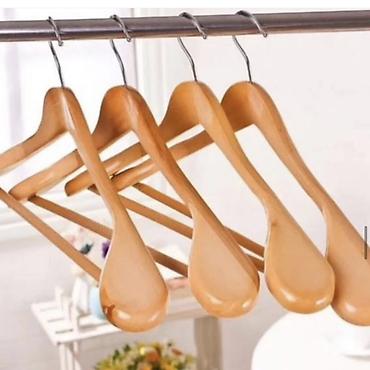 taxta tavan modelleri: Lüks taxta paltar asqıları – geniş çiyinli model - Material: sıx — 3