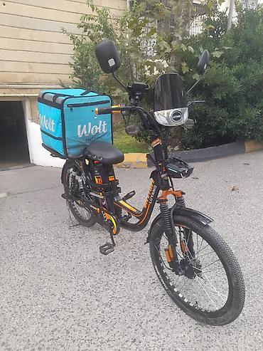 velosiped matoru elektrikli: 1 aydi 1300 + 400 2 ci batayeya əlavə cəmi 1700 azn almışam təzədir — 1