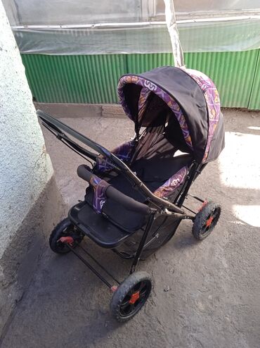 детская коляска baby care jogger cruze: Коляска, цвет - Синий, Б/у
