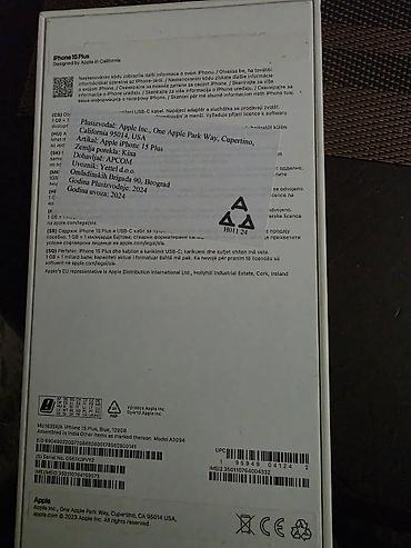 cena oled tv: Apple iPhone 15 Plus, 128 GB – Plava boja - Model: A3094 - Ekran — 3