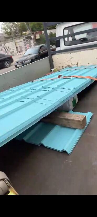 Profnastil: Mavi rəngli profillı dam örtüyü panelləri - Material: Metaldan — 1