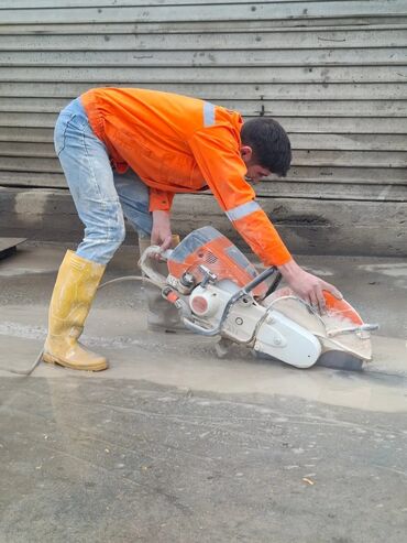 Beton işləri: Beton kəsmə xidməti - Armaturlu beton, daş, asfalt və kərpic sədlərin — 2