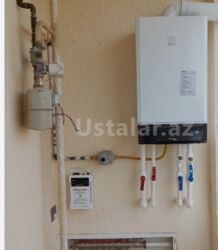 Duş başlıqları: Menzil ve obyektlərə qaz çəkilmesi və butun növ santexnik işlərinin