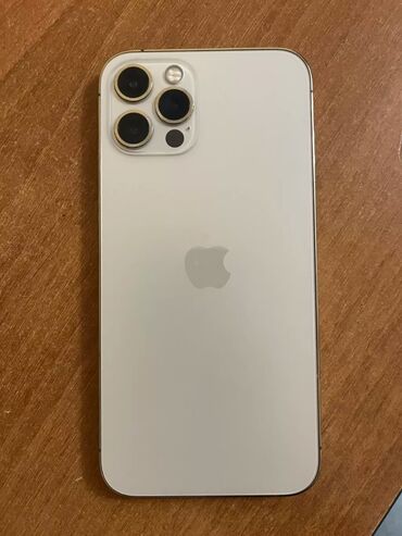 телефоны кнопочный: IPhone 12 Pro, Б/у, 128 ГБ, Desert Titanium, Чехол, 84 %