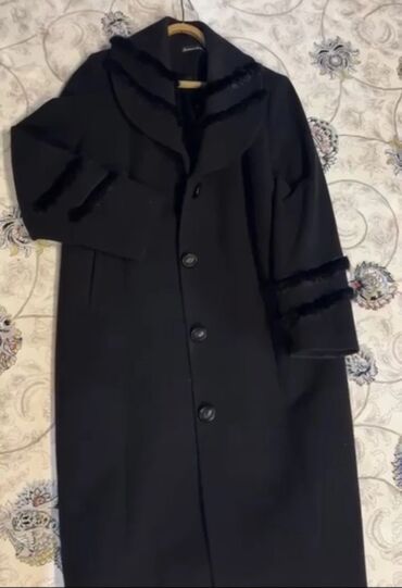 турецкое пальто кашемир: Пальто, Зима, Кашемир, Длинная модель, 6XL (EU 52)