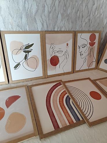 divar dekorları: Minimalist divar posteri – xətt sənəti kolleksiyası, sifariş üçün zəng — 7
