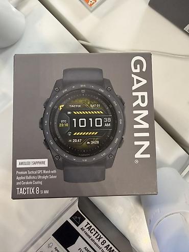 манитор авто: Garmin Tactix Ceracote Slate Gray 8 (51 мм) — премиальные тактические — 1