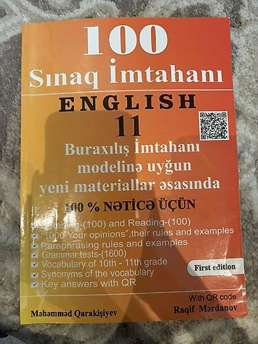 Testlər: Məhsul: “100 Sınaq İmtahanı – English 11” hazırlıq kitabı Təsvir: - — 1