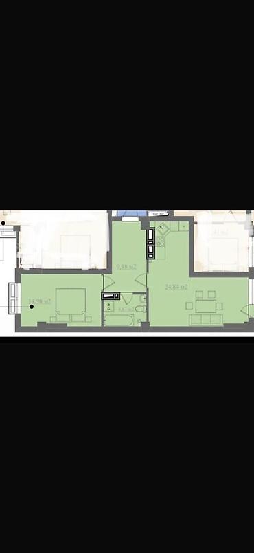 60: 2 комнаты, 60 м², Ак-Орго ж/м Элитка, 3 этаж, ПСО (под самоотделку) — 8