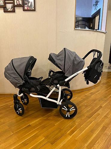 korpə cantası: Bebetto 42 Duo 2‑in‑1 əkiz uşaq arabası - İki uşağa uyğun tandem — 3