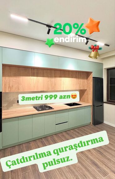 Mətbəx mebeli: Endirim😍Yeni Mətbəx mebeli 999 azn Rəng seçimi var yüksəy