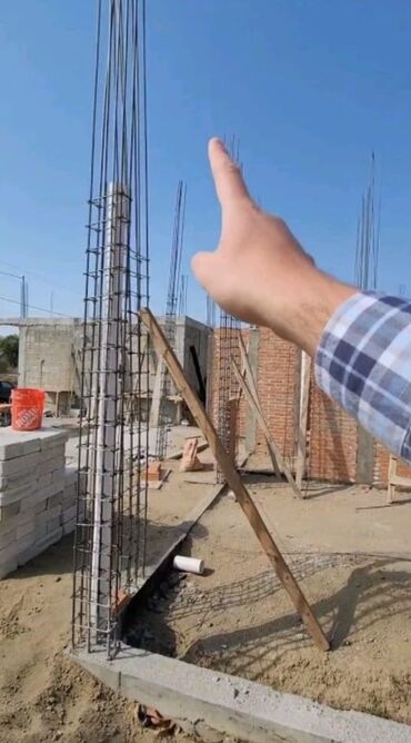 Beton işləri: Xidmət: Ev və obyektlər üçün bünövrə qazıntısı, armaturlaşdırma və — 12