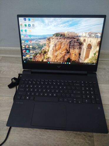 ноутбуку: Ноутбук, HP, 8 ГБ ОЭТ, AMD Ryzen 5, 15.6 ", Оюндар үчүн, эс тутум SSD