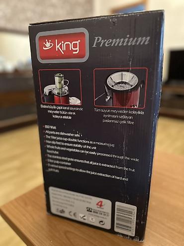 king kong: King Premium şirəçəkən (Juice Extractor) – P1150 Yenidir, istifade — 3