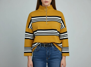 cropp żółta bluza: Stradivarius, Women`s sweater, size S (EU 36)