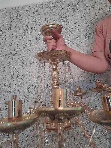 İşıqlandırma: Çılçıraq, 8 lampa, Metal — 3