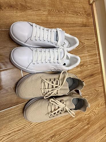 brend ayaqqabılar: Məhsul: 2 cüt qadın ayaqqabısı seti Orginal🔥🔥 1) Ağ dəri sneakers – — 2