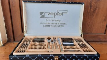 Süfrə ləvazimat dəstləri: Qaşiq çengel desti 72pr.üç mertebeli Hər hansı bir keyfiyyətli qızıl — 7