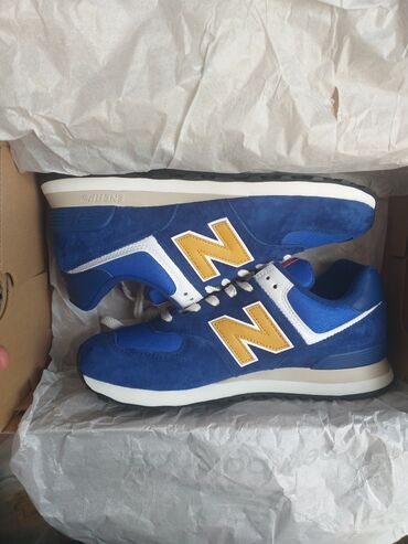 Кроссовки и спортивная обувь: Мужские кроссовки, 41.5, New Balance, Новый, цвет - Синий, Бесплатная доставка
