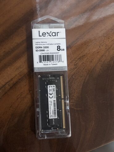 ddr3 8gb ram qiymeti: Operativ yaddaş (RAM) 8 GB, 3200 Mhz, DDR4, Noutbuk üçün, Yeni