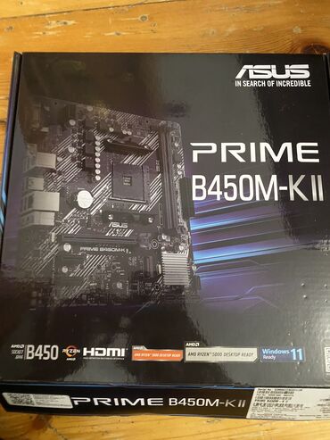 ana: Материнская плата Asus Prime B450 M-K II, Новый