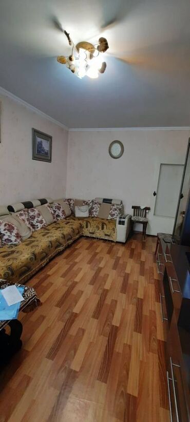 долгосрочные квартиры в аламедин 1: 2 бөлмө, 47 кв. м, Жеке план, 1 кабат, Эски ремонт