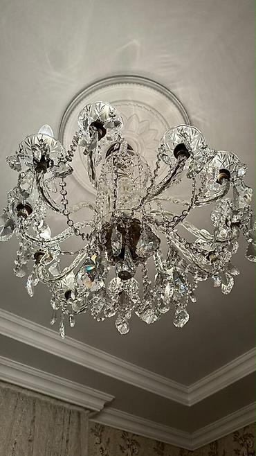 çilçıraq modelləri: Çılçıraq, 10 və daha çox lampa, Xrustal — 3
