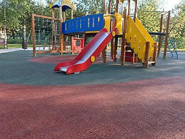 Бесшовное резиновое покрытие для детских площадок и игровых зон. Цена