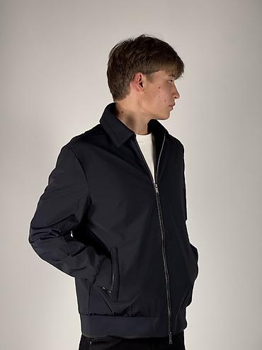 lacoste original: Мужская легкая ZEGNA куртка-бомбер, темно‑синяя/черная - Прямой крой — 3