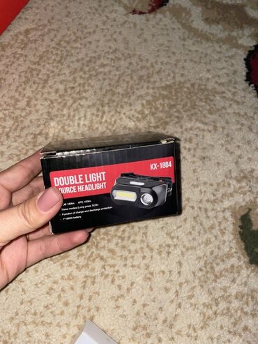Дополнительные фонари: Фонарик налобный KX-1804, двухисточниковый (Double Light Source