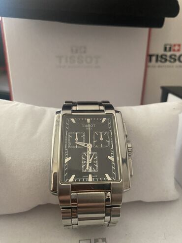 часы наручные бу: Классические часы часы, Tissot, Швейцария, Водонепроницаемые, Таймер, Мужские, Б/у