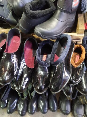 Резиновые сапоги: Резиновые сапоги, 36, Новый, цвет - Черный, Самовывоз, Платная доставка — 5