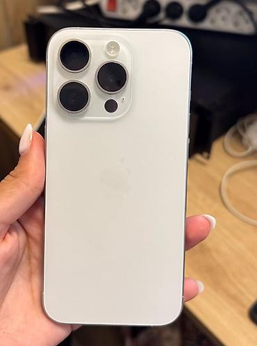 IPhone 15 Pro, 128 GB, White Titanium, Face ID lalafo.az -da IPhone 15 Pro, 128 GB, White Titanium, Face ID