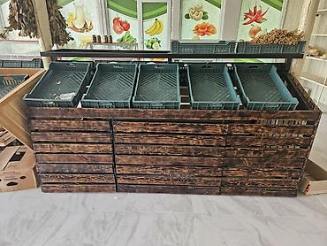 Оборудование для магазинов: ‼️ 2 ƏDƏD ‼️ Meyvə-tərəvəz bölməsi üçün mağaza stendi - Material — 1