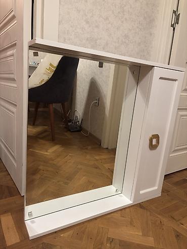 güzgü hamam: Hamam üçün güzgü Dolablı Ölçüsü : 80 (sağdan sola) x77 (yuxarıdan — 1