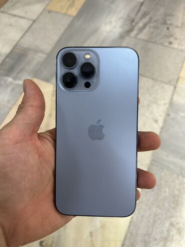 Apple iPhone: IPhone 13 Pro Max, Б/у, 128 ГБ, Зарядное устройство, Защитное стекло, Кабель, В рассрочку, 84 %
