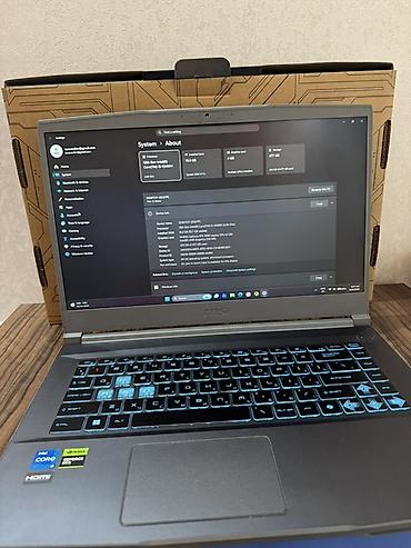 msi: İşlənmiş MSI, 15.6 ", Intel Core i5, 512 GB, Ödənişli çatdırılma — 7