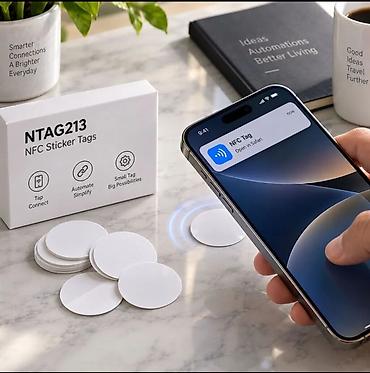 Аксессуары для консолей: NFC-наклейки NTAG213 - Чип: NXP NTAG213 - Форм‑фактор: круглые — 3
