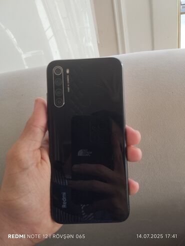 xiaomi redmi note 11: Redmi Note 8 (2021), 128 GB, rəng - Qara, Barmaq izi