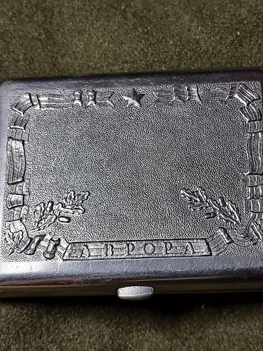 серебро монеты: 1942 год, Портсигар СССР «25 лет Октября», с барельефом крейсера — 5