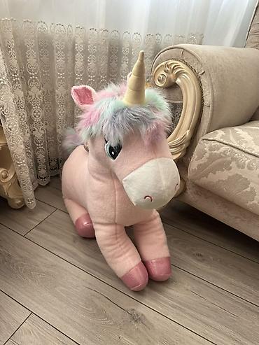 Yumşaq oyuncaqlar: Böyük ölçülü yumşaq oyunçaq – “Unicorn” - Rəng: açıq çəhrayı gövdə — 2