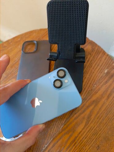 Kasalar: IPhone 14, 128 GB, Mavi, Zəmanət, Simsiz şarj, Face ID