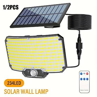 dm sesir: 1 kom. Solarne zidne lampe sa senzorom pokreta, pametna 234LED solarne — 6