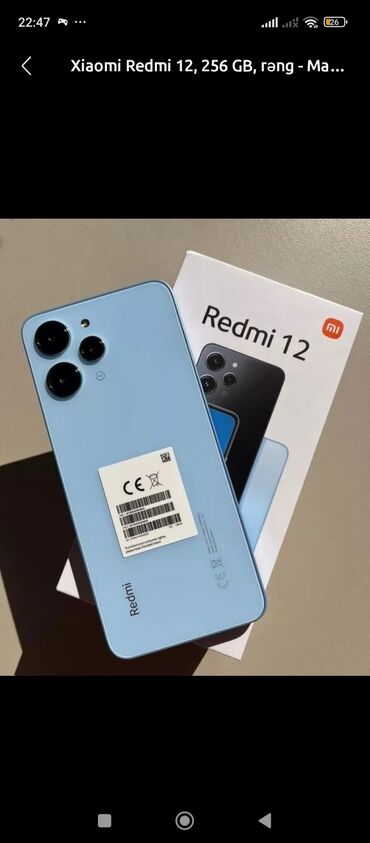 Xiaomi: Redmi 12 .256 yaddaş. satılır iki ayın telefonudur barter var təcili